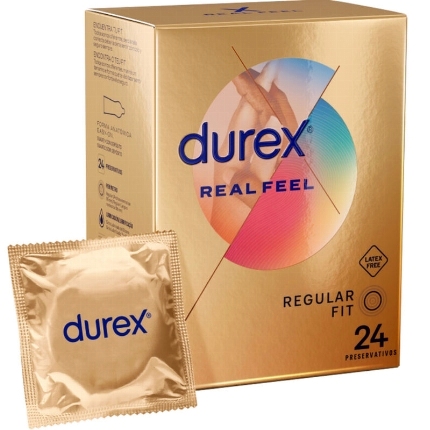 24 x Preservativos Durex Real Feel