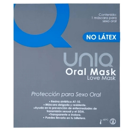 uniq - oral mask preservativos sin latex 1 unidad