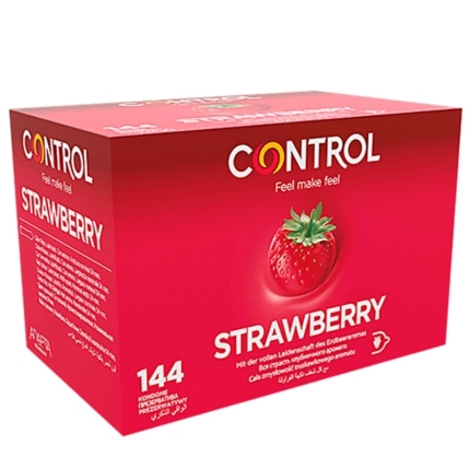 144 x Preservativos Control Sabor Morango