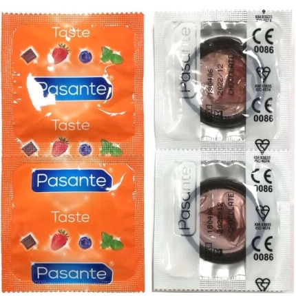 pasante - preservativo sabor chocolate bolsa 144 unidades