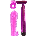 classix - kit for couples with ring, sheath and bullets pink