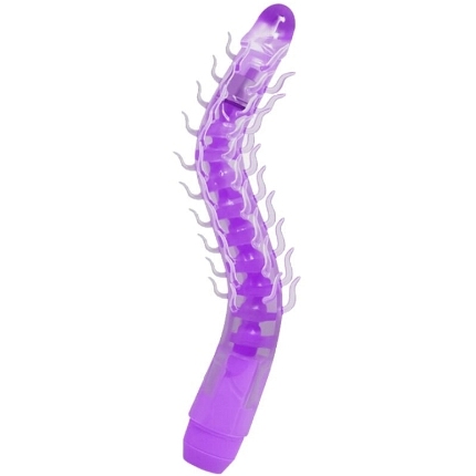 baile - flexi vibe sensual spine bendable vibrating dildo lila 23.5 cm