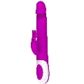 Vibrador Rabbit Pretty Love Adrian com Rotação Roxo