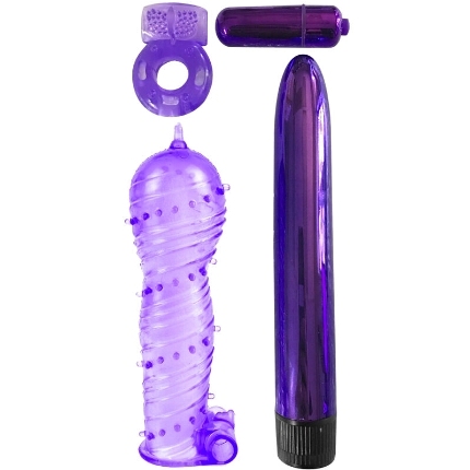 classix - kit for couples with ring, sheath and bullets purple