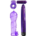 classix - kit para parejas con anillo, funda y balas morado