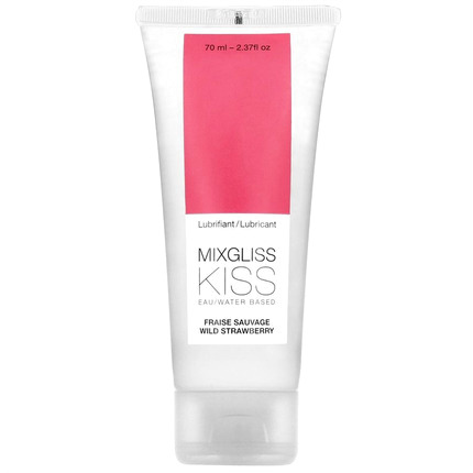 mixgliss - water based lubricant strawberry flavor 70 ml