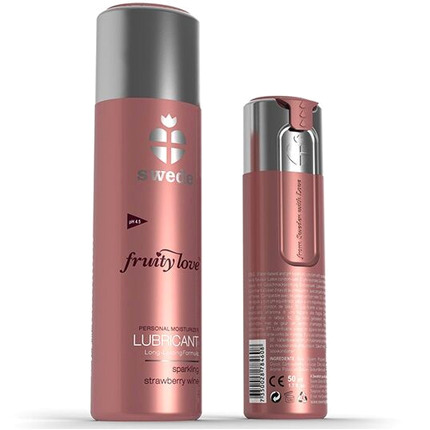 swede - fruity love lubricante fresas con champagne 100 ml