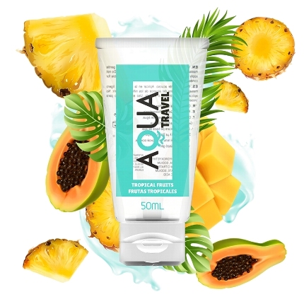 aqua travel - flavour waterbased lubricant tropical fruits - 50 ml