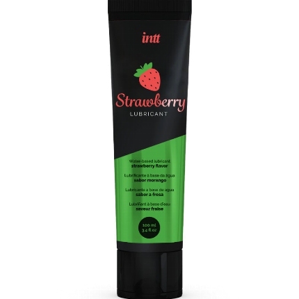 intt lubricants - intimate water-based lubricant strawberry flavor