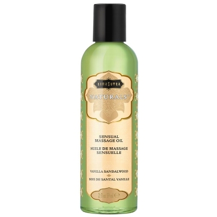 kamasutra - aceite de masaje natural vanilla sandalwood 59 ml