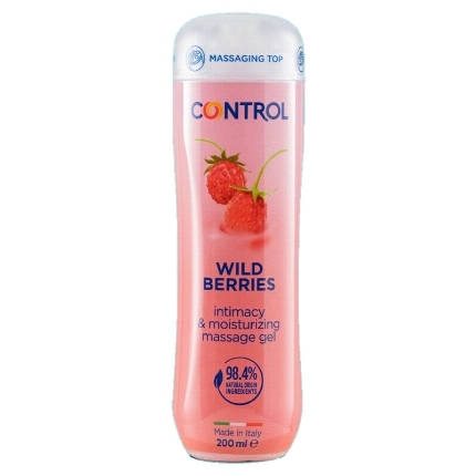 control - gel de masaje 3 en 1 wild berries 200 ml