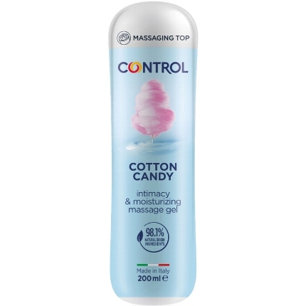 control - cotton candy massage gel 3 in 1 200 ml