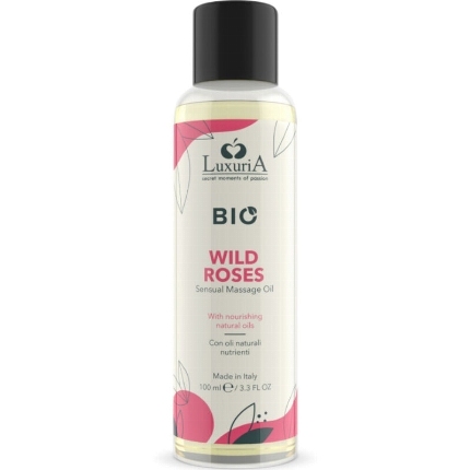 intimateline luxuria - bio aceite masaje wild roses 100 ml