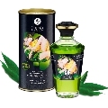 shunga - organic green tea heat effect massage oil 100 ml