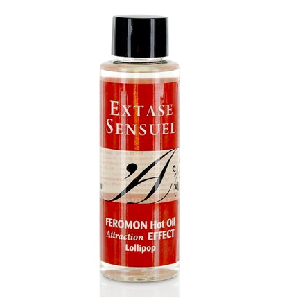 extase sensual - aceite masaje efecto calor con feromonas pirulet 100 ml