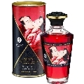 shunga - heat effect massage oil intense cherry flavor 100 ml