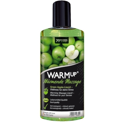 joydivision warmup - green apple massage oil - 150 ml