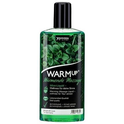 joydivision - warmup gel masaje efecto calor menta 150 ml