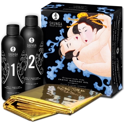 shunga - oriental body to body erotic massage gel with exotic fruits