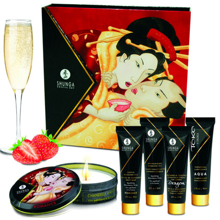 shunga - kit secret geisha fresas y cava