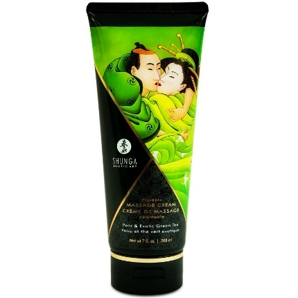 shunga - pear green tea massage cream 200 ml