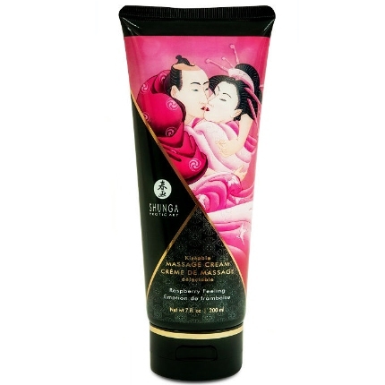 shunga - raspberry massage cream 200 ml