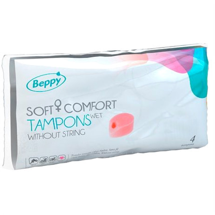 beppy - tampones lubricados 4 uds