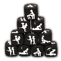 diablo picante - dice game of posture black