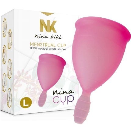 Copo Menstrual Nina Kikí Rosa Tamanho L