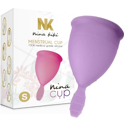 Copo Menstrual Nina Kikí Roxo Tamanho S