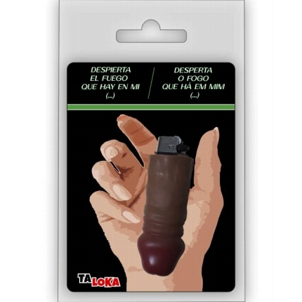 taloka - fantastic lighter in the shape of a mulatto color penis 100% rechargeable