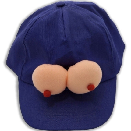 diablo picante - gorra con tetas azul