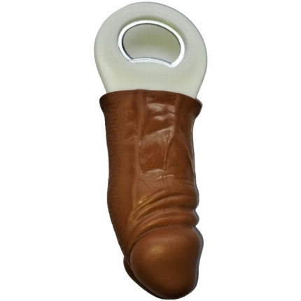 diablo picante - brown rubber penis shaped opener