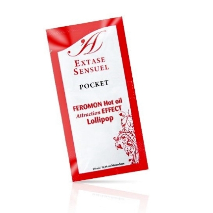 Óleo de Massagem Extase Sensual com Feromonas e Efeito Quente Lollipop 10 ml