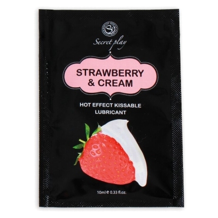 secretplay - single dose lubricant strawberries cream 10 ml