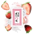 aqua travel - strawberry cream flavour waterbased lubricant 6 ml