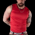 macho - camiseta roja l/xl