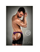 passion - boxer 009 lilac/black erotic lingerie s/m