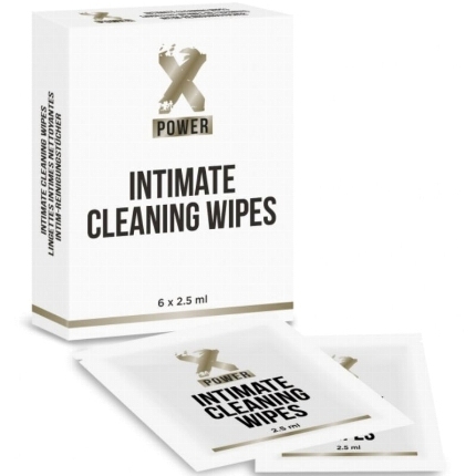 xpower - intimate cleaning wipes toallitas limpieza intima 6 unidades