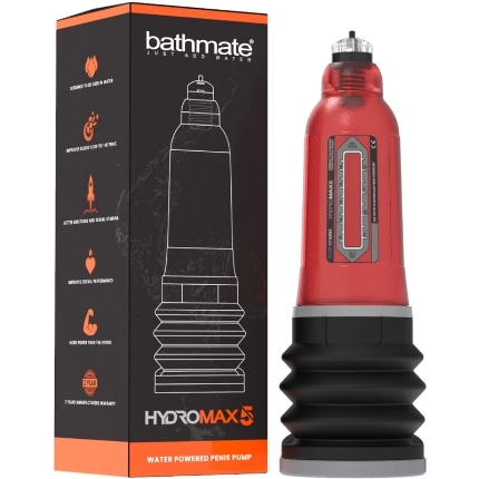 Bomba para o Pénis Bathmate Hydromax 5 X20 Vermelho