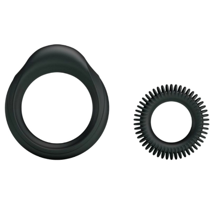 2x Cockring Baile Silicone Preto