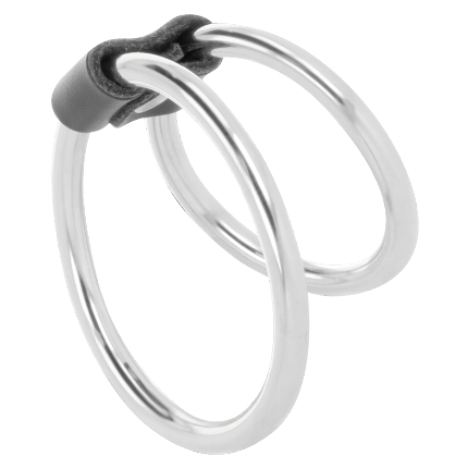 darkness - double metal penis ring