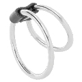 darkness - double metal penis ring