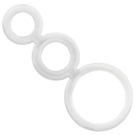 addicted toys - rings set for penis transparent