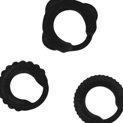 addicted toys - c-ring set black