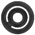 Cockring Addicted Toys Potenz C-ring Preto