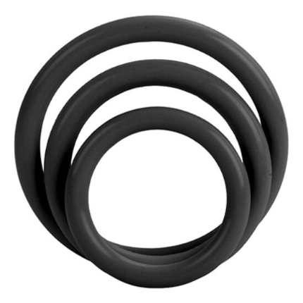 california exotics - tri-rings black