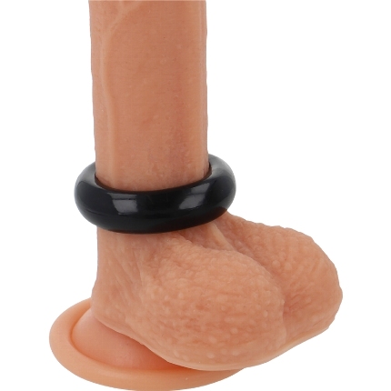 powering - super flexible and resistant penis ring 3.8cm pr04 black