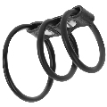 darkness - set of 3 flexible penis rings