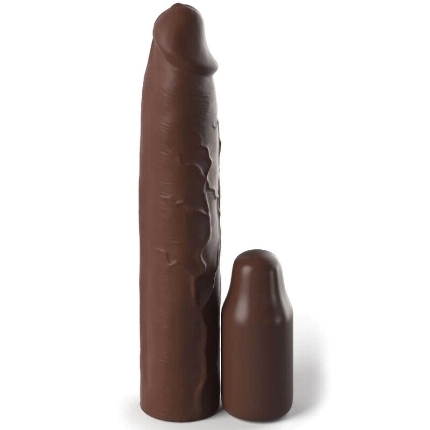 fantasy x- tensions - pipedreams sleeve 22,86 cm + 7,62 cm plug brown